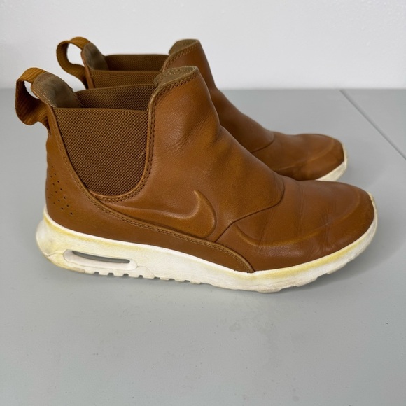 Nike Women’s Air Max Thea Mid Brown Leather Sneakers Size 6.5 - Picture 1 of 7